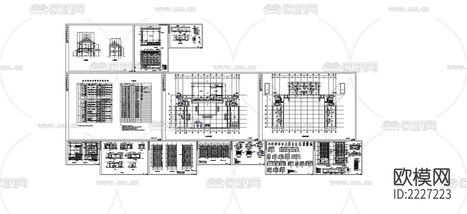 古建筑裝修改造cad施工圖下載(渲染圖1)