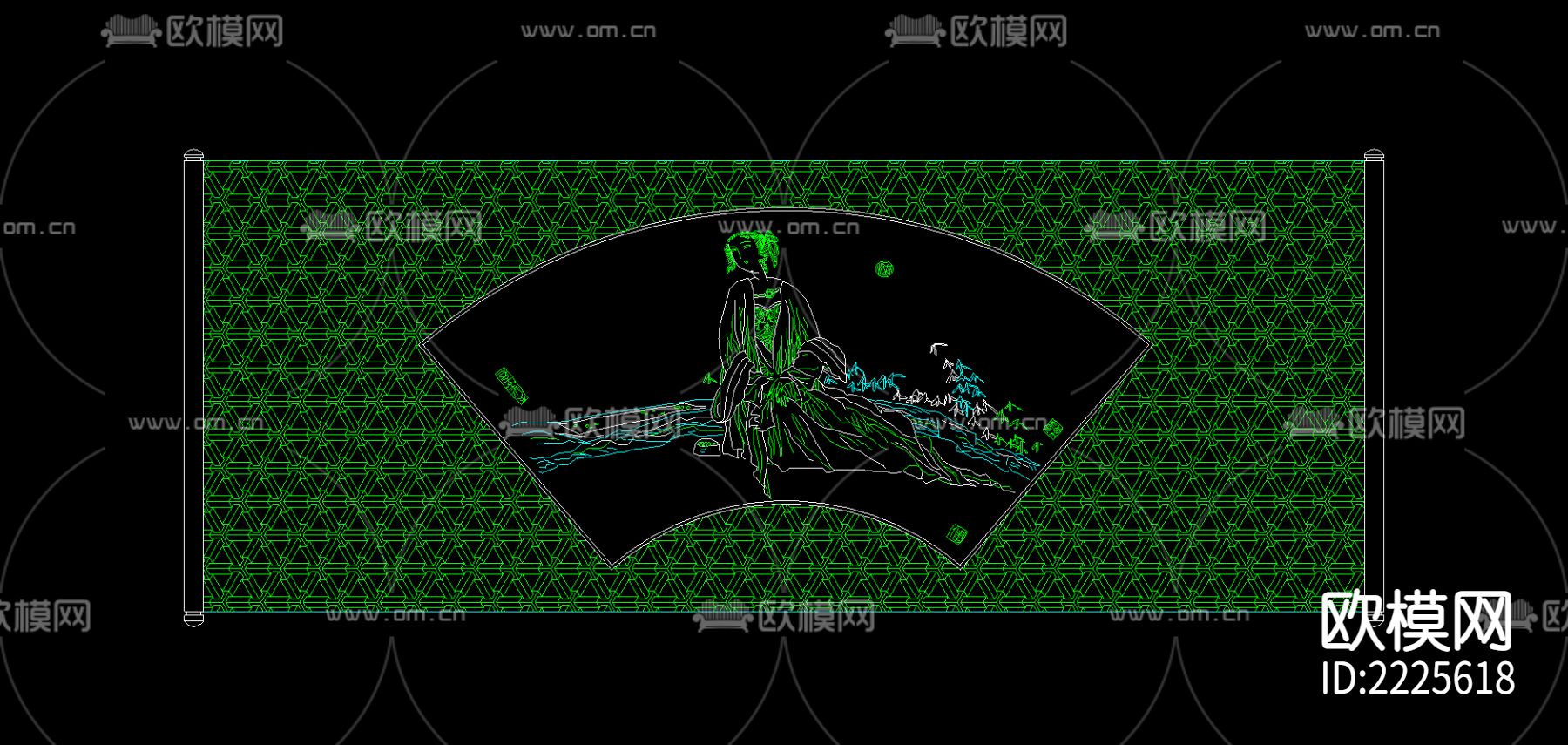 装饰品cad图库下载（渲染图2）