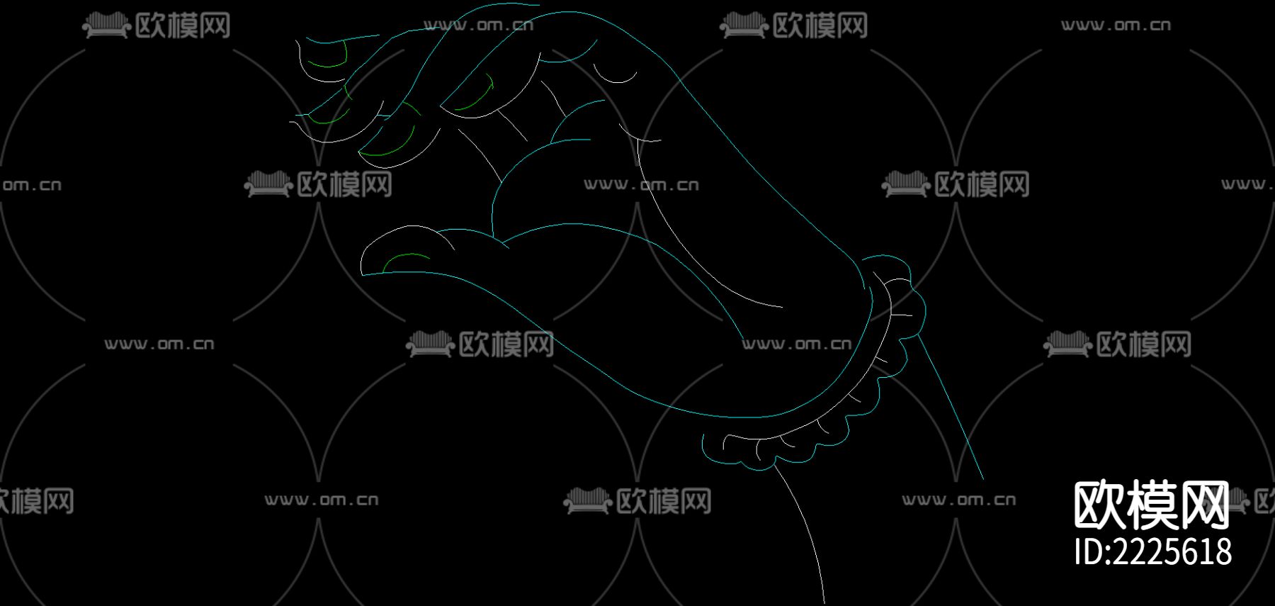 装饰品cad图库下载（渲染图10）