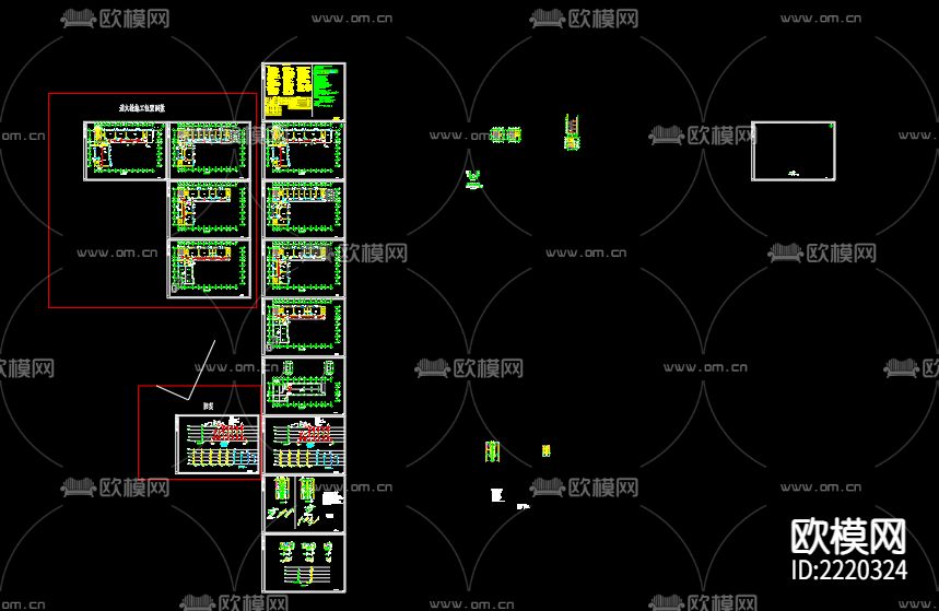 龙集教学楼给排水CAD施工图下载（渲染图2）