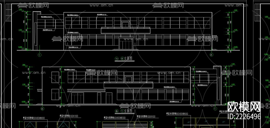 食堂cad施工图-免费3dmax模型库-欧模网