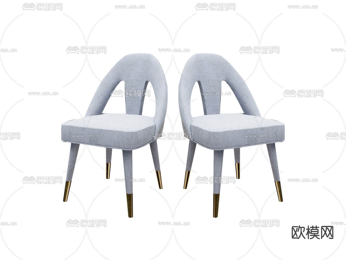 现代单椅su模型下载（渲染图1）