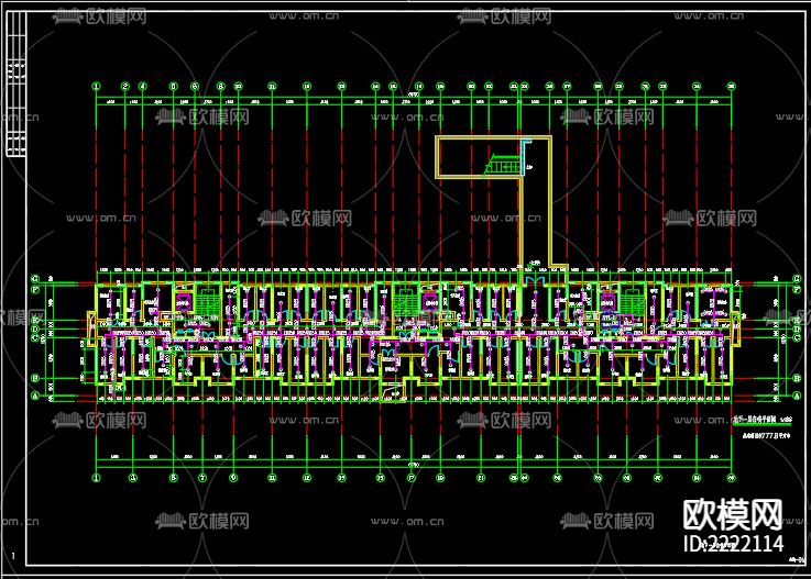 富园悦府7号楼给排水cad施工图下载（渲染图4）