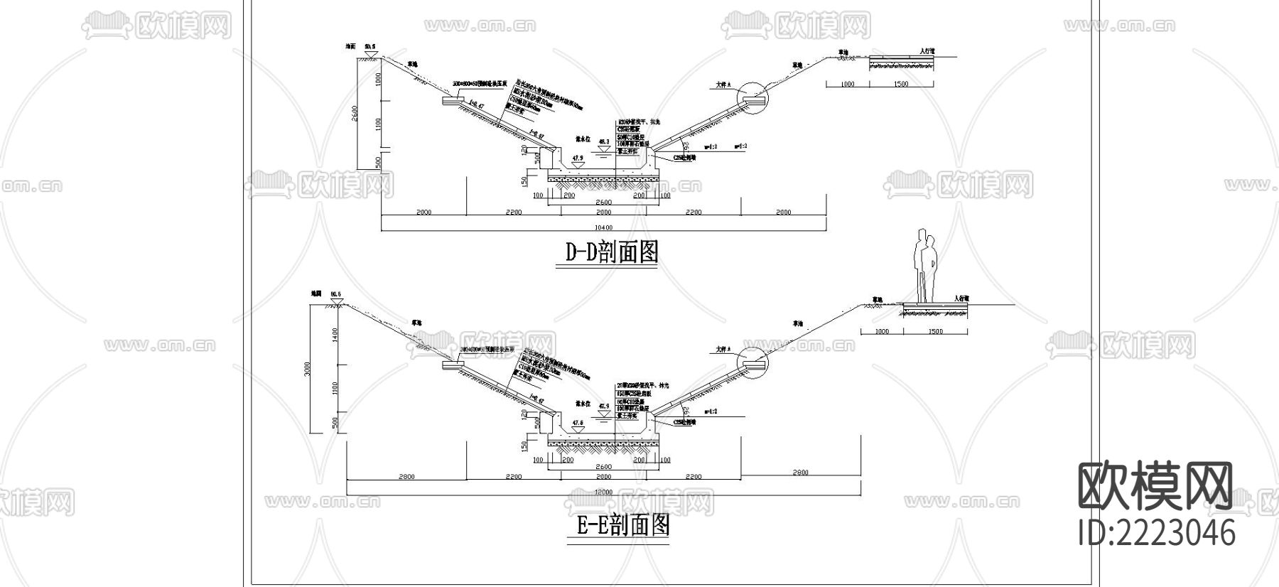 桥梁cad大样图下载（渲染图1）