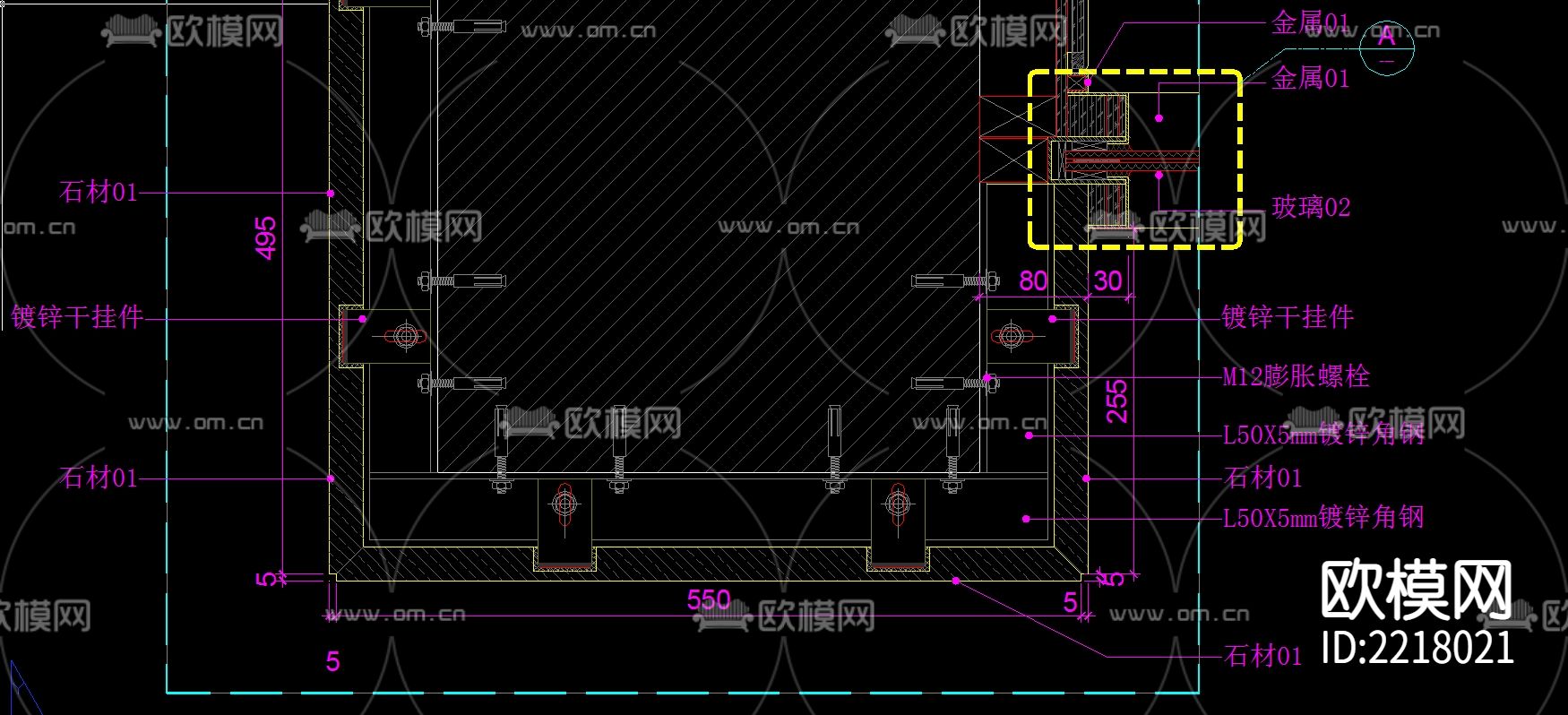 广州天荟公馆CAD施工图下载（渲染图6）