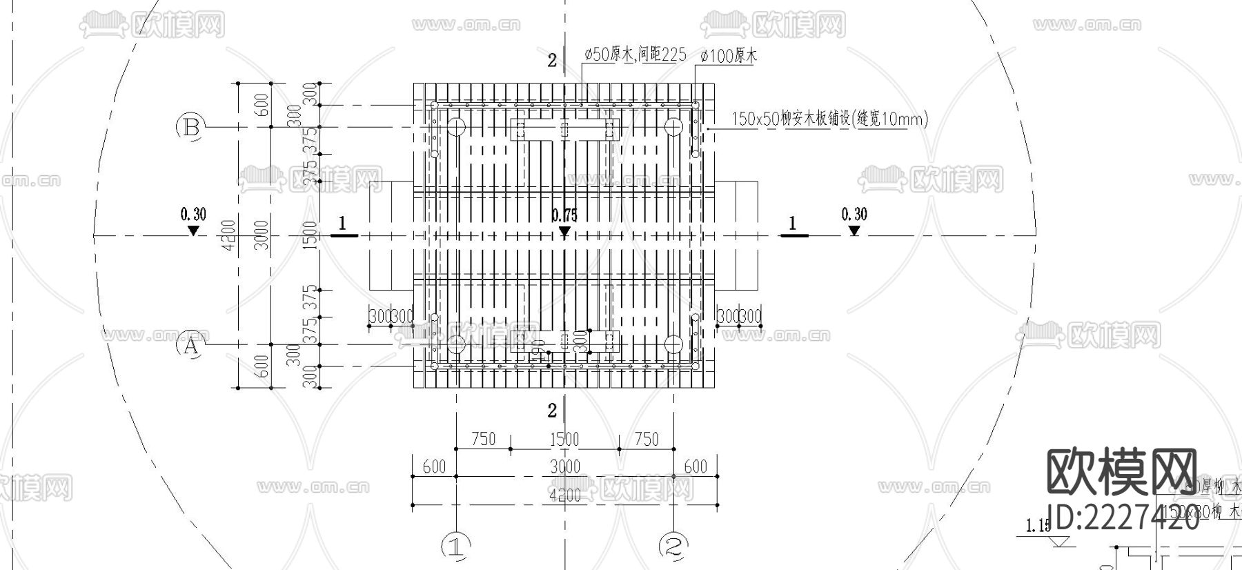 木亭cad大样图下载（渲染图1）