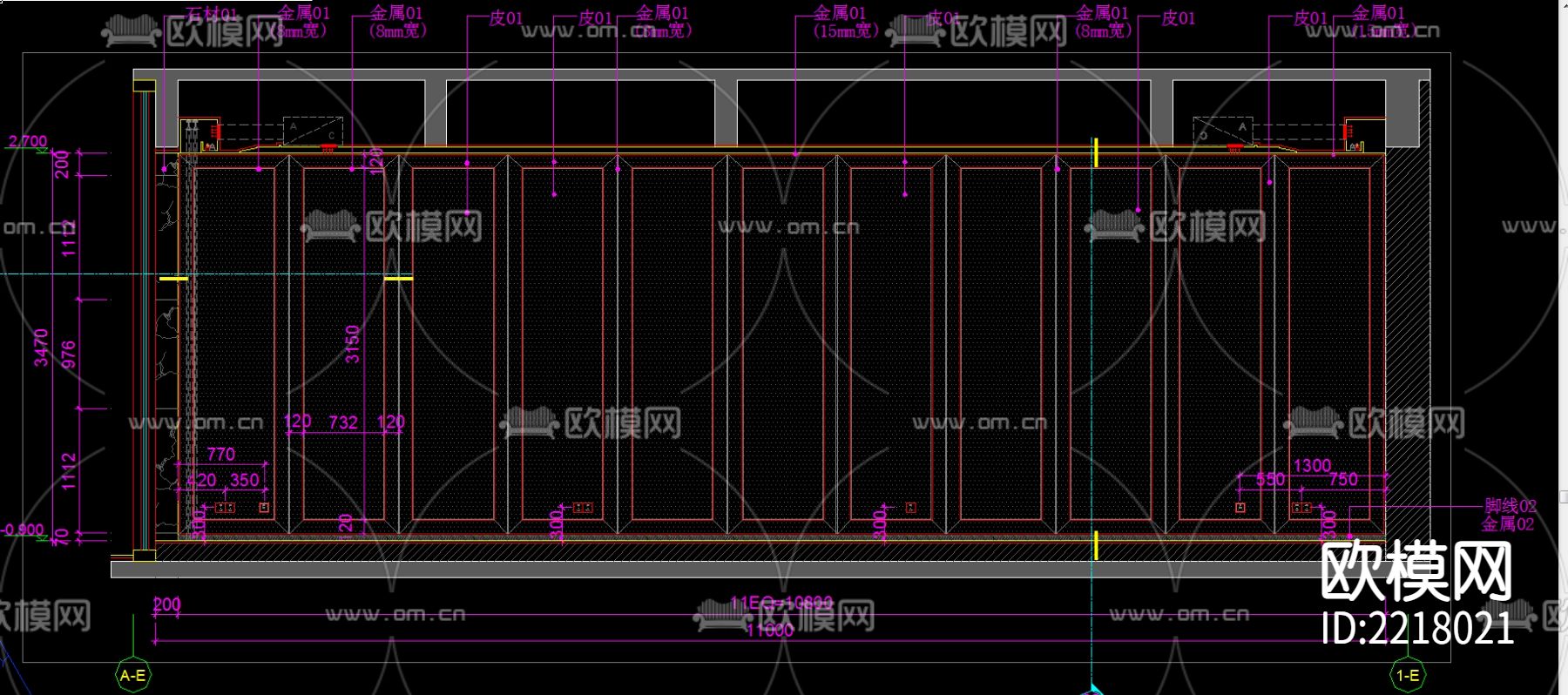 广州天荟公馆CAD施工图下载（渲染图3）