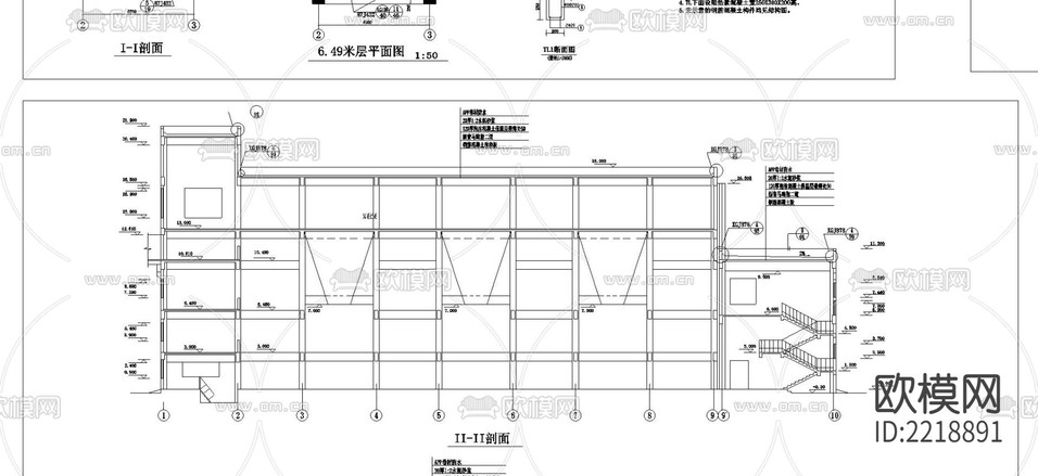 集中供熱站建筑CAD總圖下載(渲染圖3)