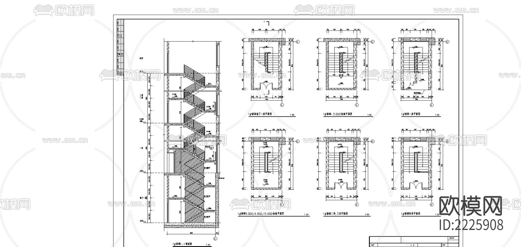 自动扶梯cad大样图下载（渲染图1）