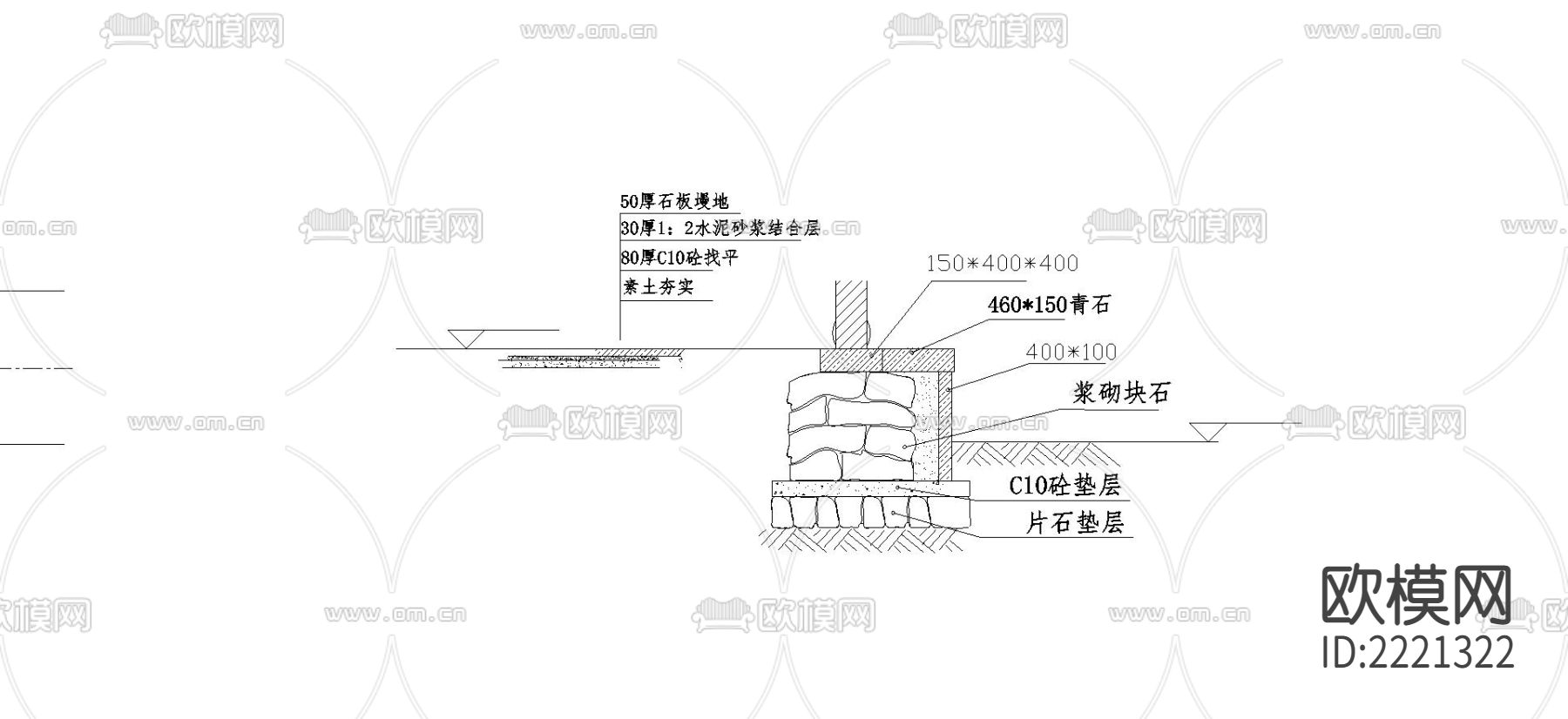 重檐八角亭建筑cad施工图下载（渲染图2）