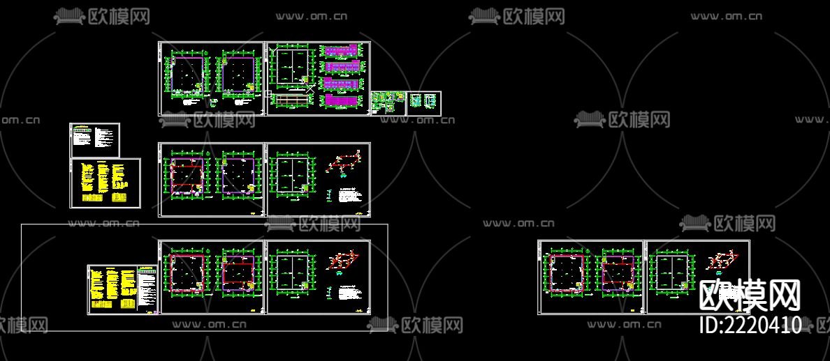 天岗湖乡邵庄路北侧标准化厂房项目给排水CAD施工图下载（渲染图1）