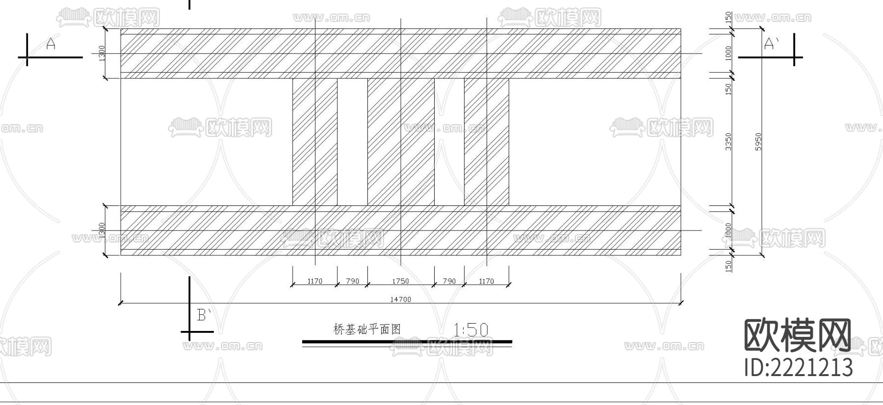 木兰天桥cad施工图下载（渲染图3）