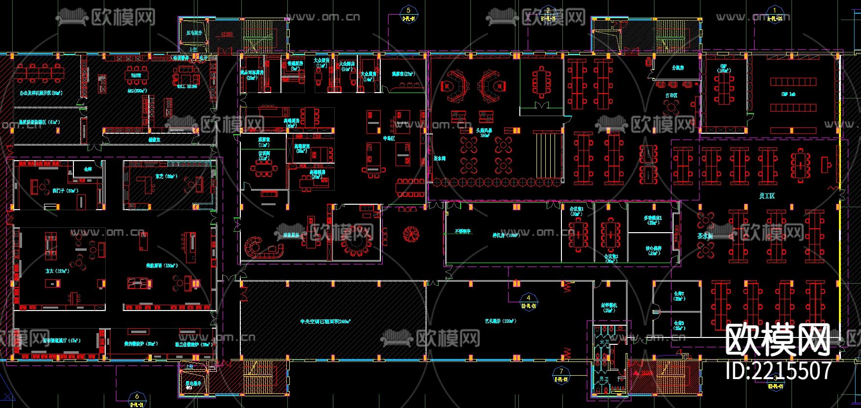 美的创新展厅CAD施工图下载（渲染图1）