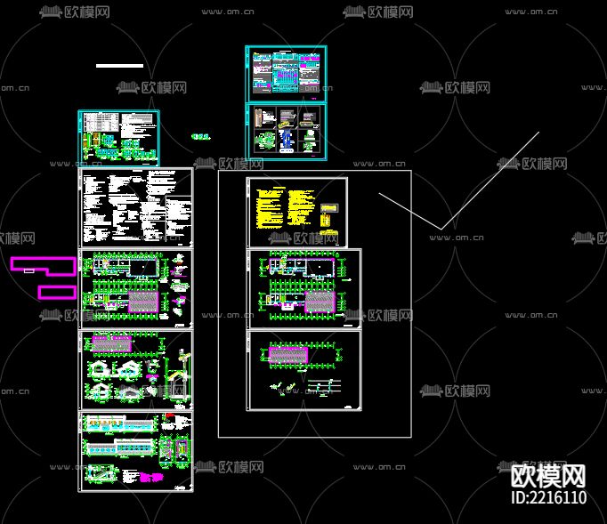 泗洪县四河乡水产养殖服务中心给排水CAD施工图下载（渲染图1）