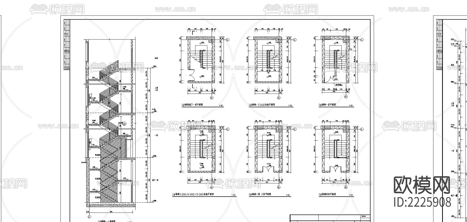 自动扶梯cad大样图下载（渲染图2）