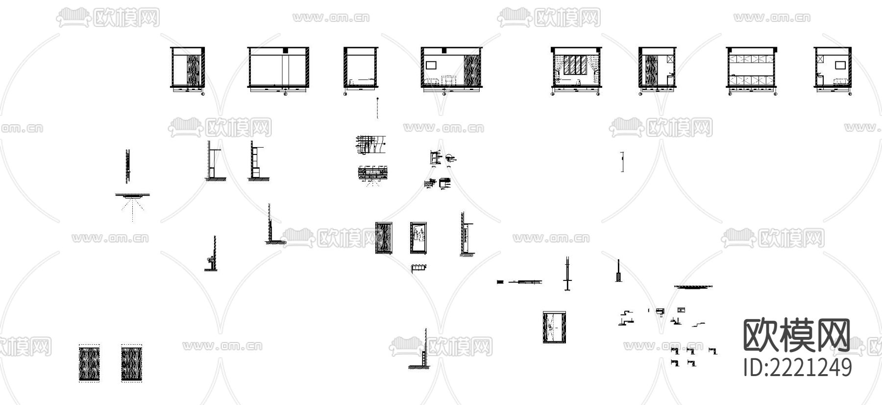 石膏板墙挂电视节点大样下载（渲染图4）