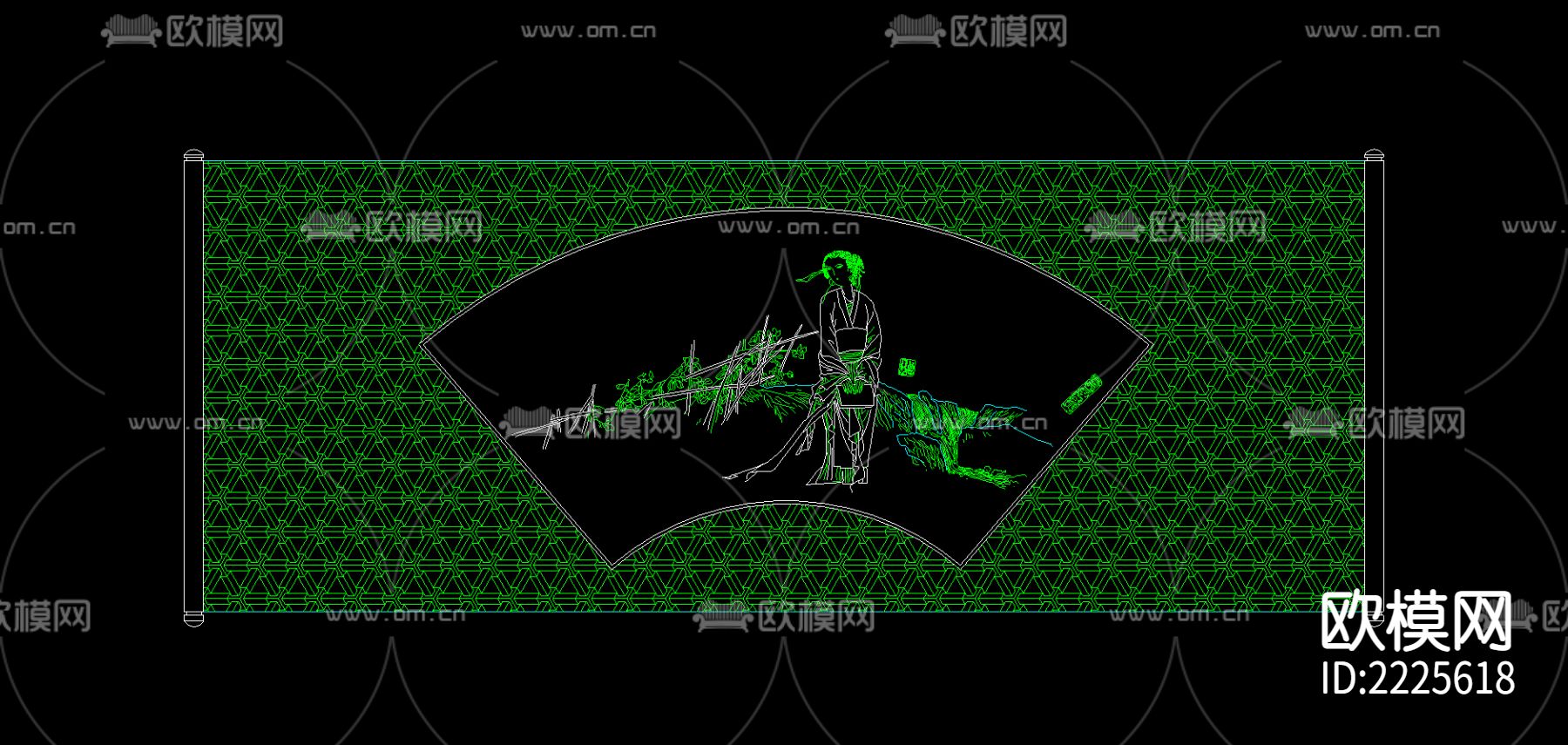 装饰品cad图库下载（渲染图5）