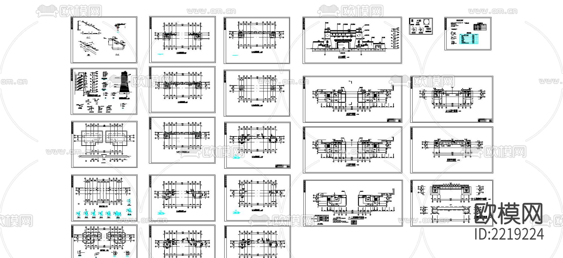 西藏嘎拉山南大门CAD图纸下载（渲染图7）