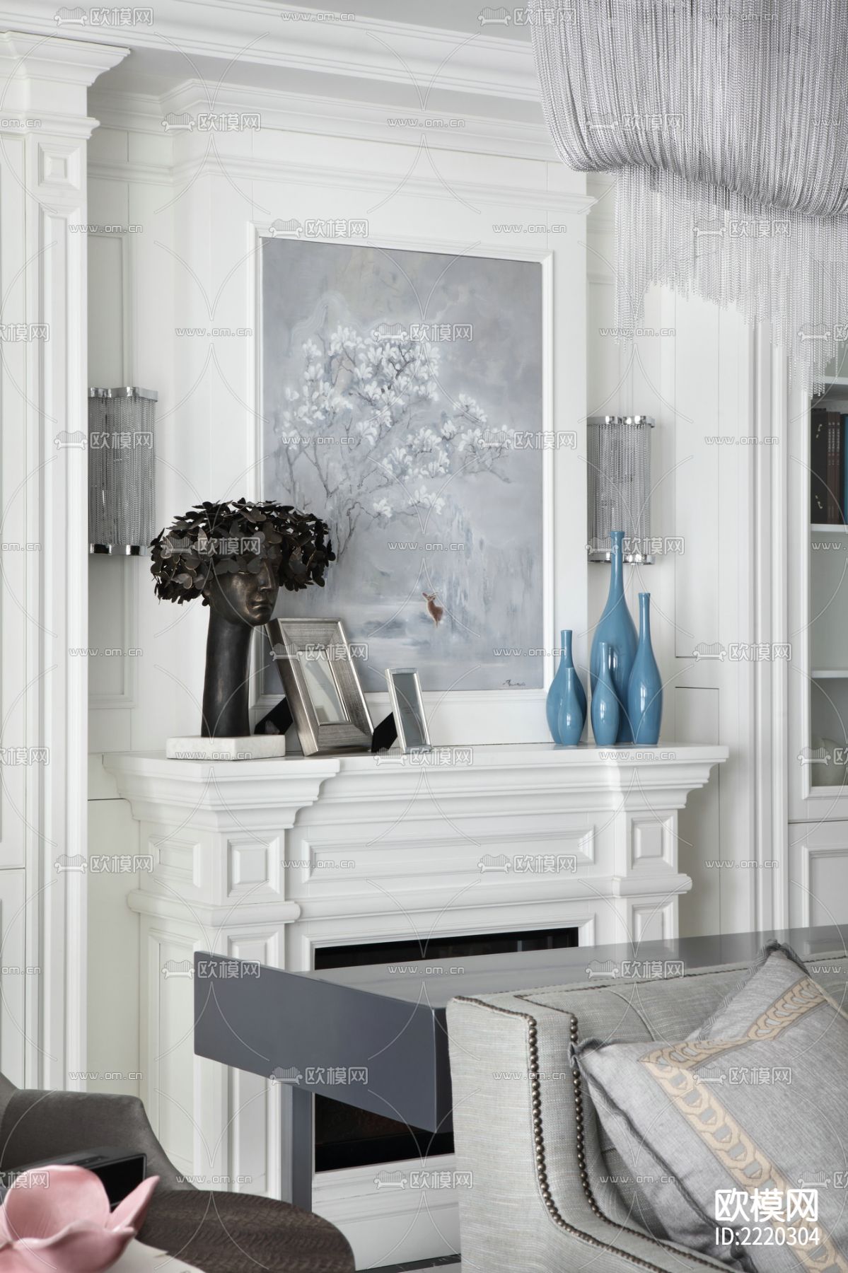 260㎡大平层CAD施工图下载（渲染图7）