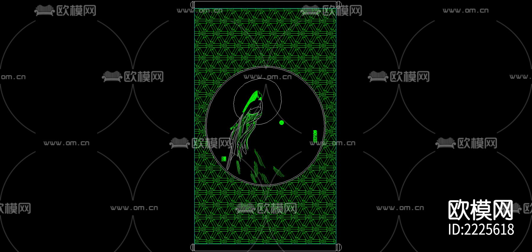 装饰品cad图库下载（渲染图7）