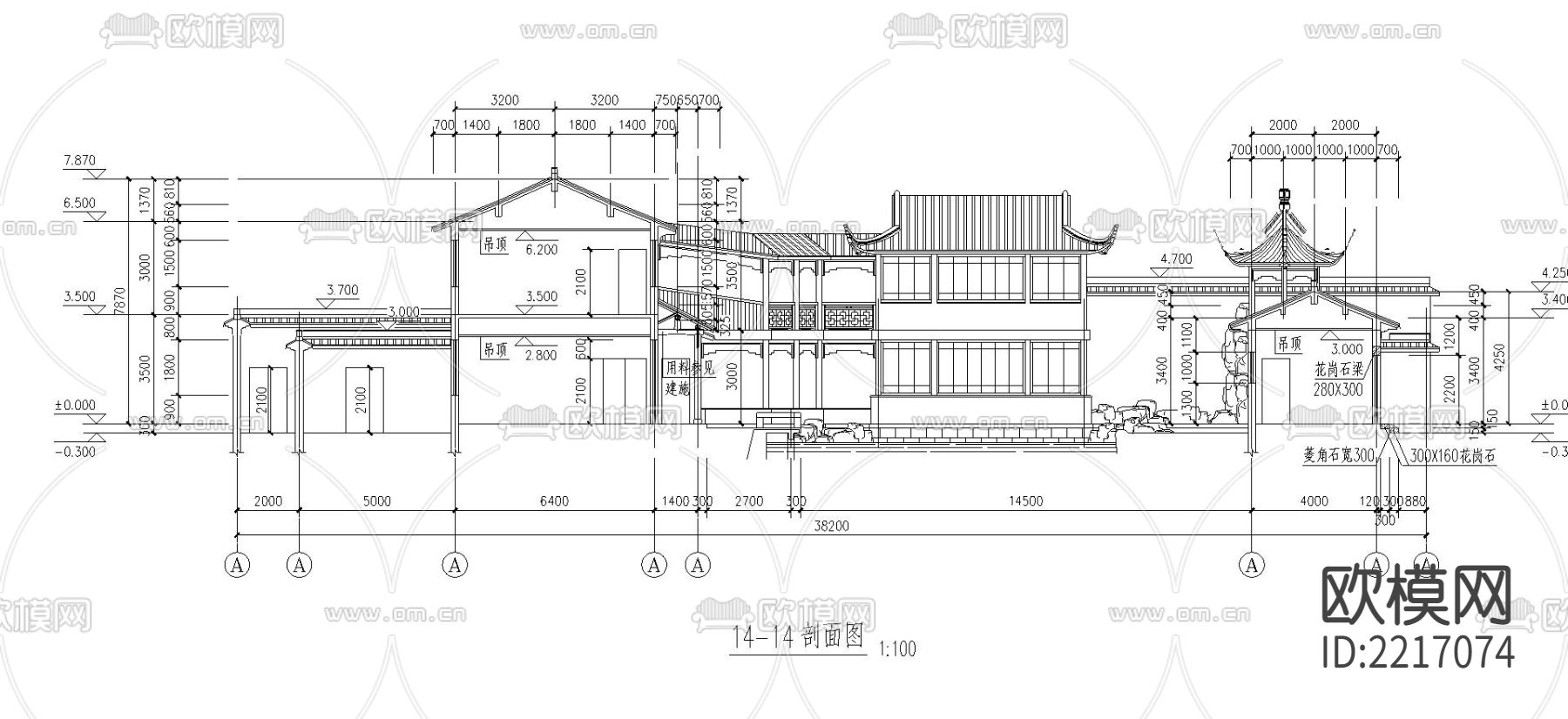 古建CAD施工图下载（渲染图5）