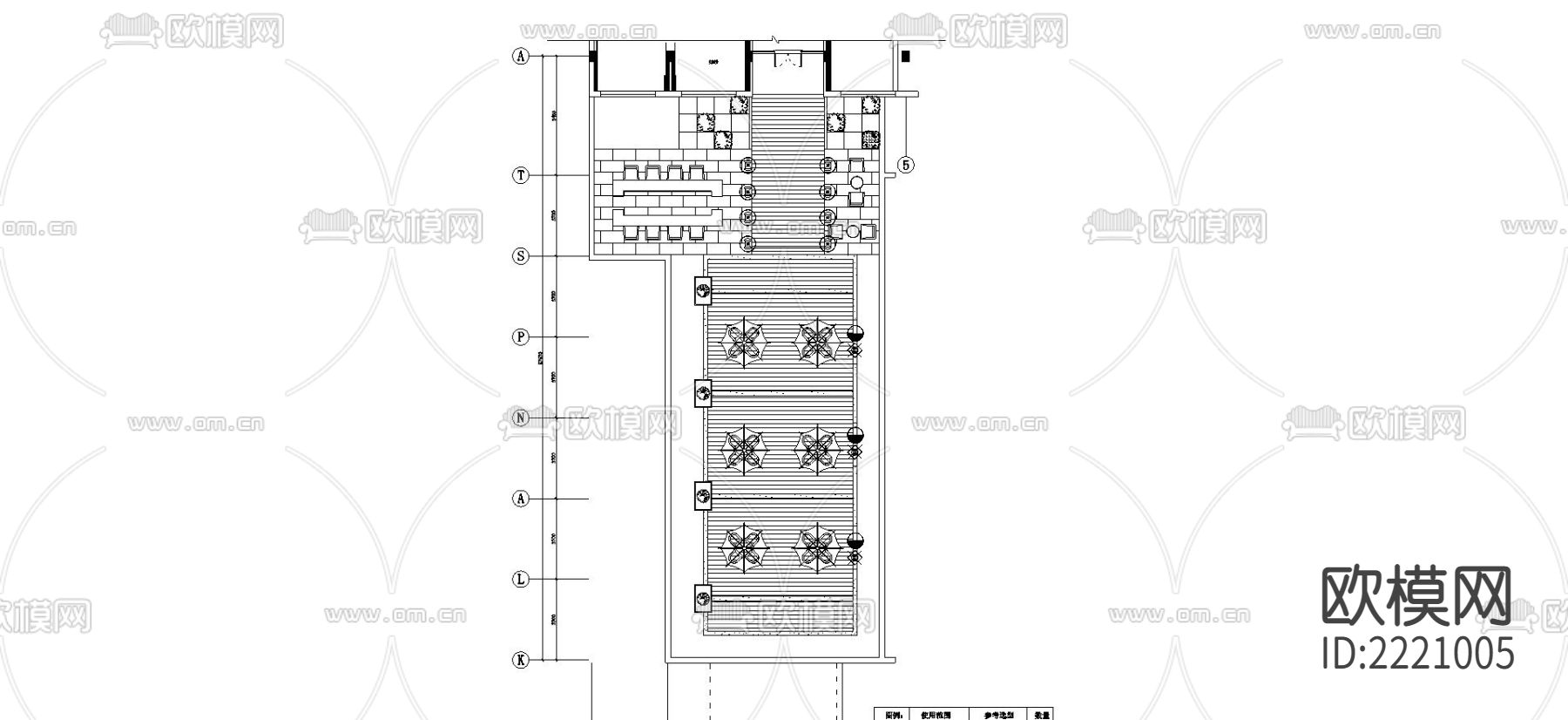 5层屋顶花园cad施工图下载（渲染图2）