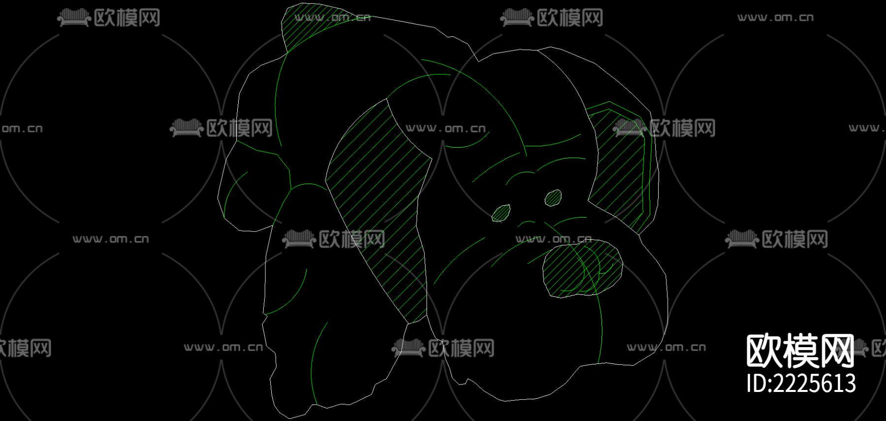 玩偶cad图库下载（渲染图5）