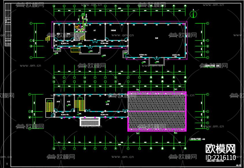 泗洪县四河乡水产养殖服务中心给排水CAD施工图下载（渲染图3）