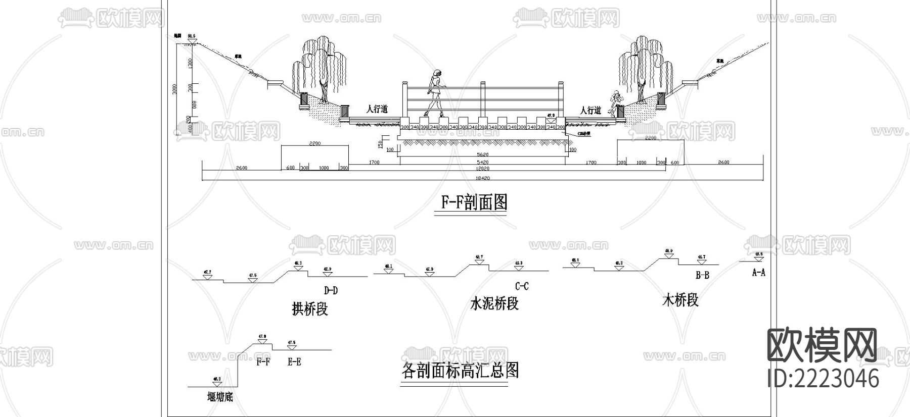 桥梁cad大样图下载（渲染图2）