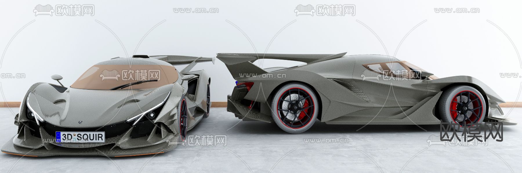 现代跑车3d模型下载