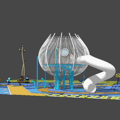  现代儿童活动区su模型 