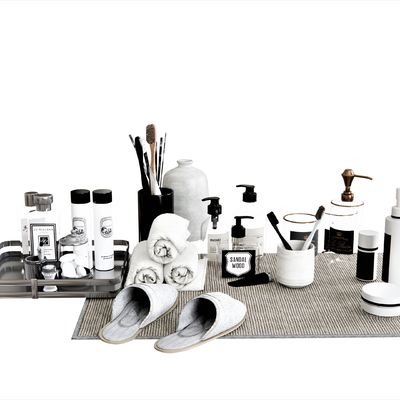  现代沐浴露香薰洗头膏su模型 