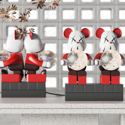  现代暴力熊摆件su模型 