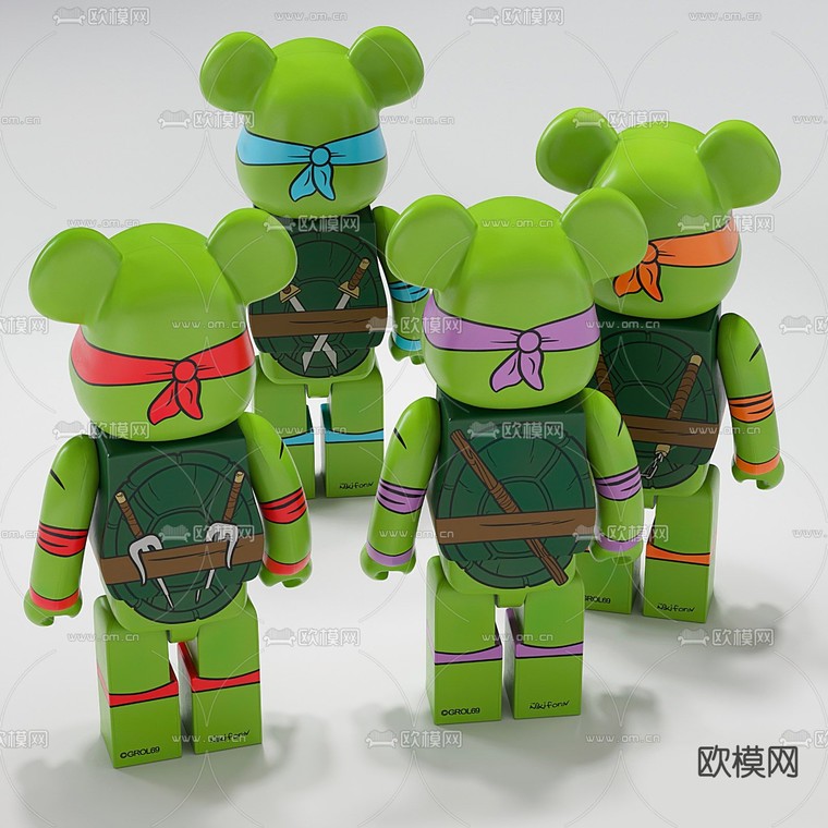 现代忍者神龟暴力熊3d模型下载_ID12063629_3dmax免费模型-欧模网