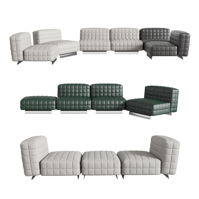  Minotti 现代多人沙发su模型 