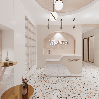  现代美容院su模型 