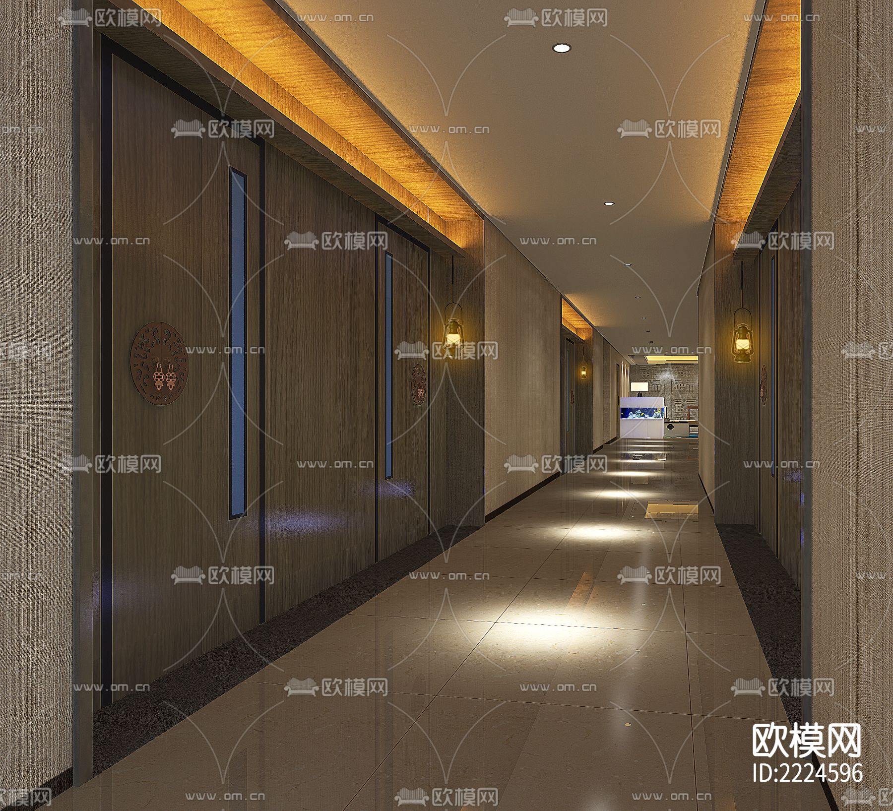 棋牌室cad平面图下载（渲染图8）