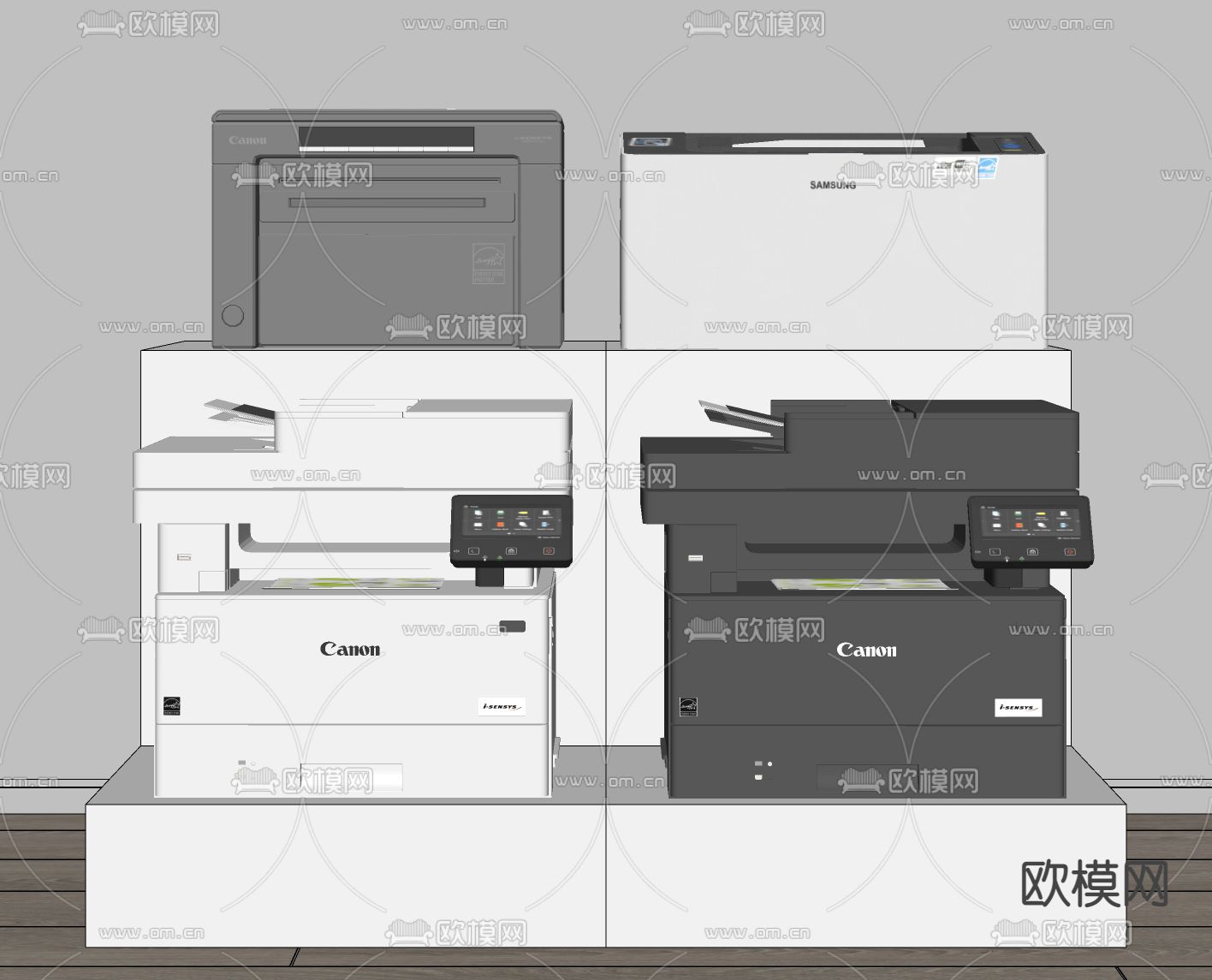 现代打印机扫描仪su模型