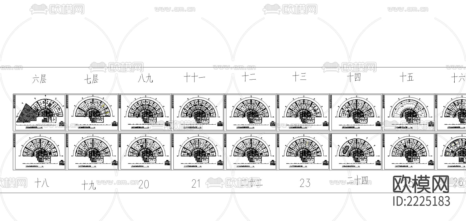 电气消防cad平面图下载（渲染图3）