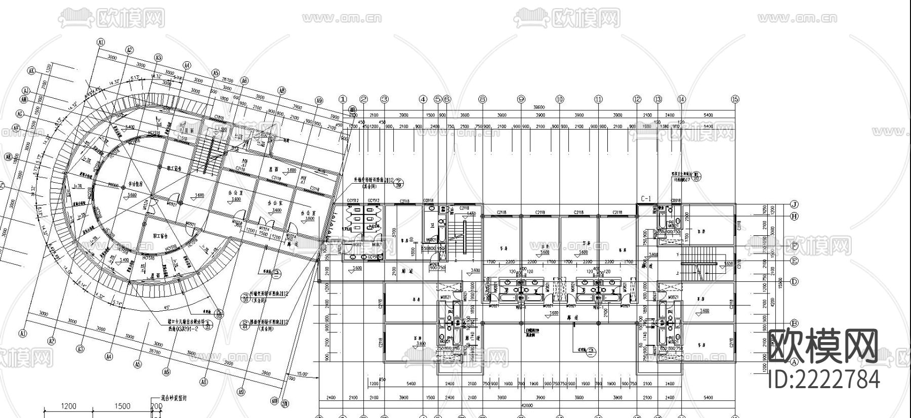 遵义某民居式度假村招待所CAD施工图下载（渲染图3）