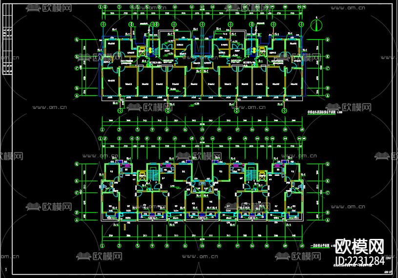 排水cad施工图下载（渲染图4）