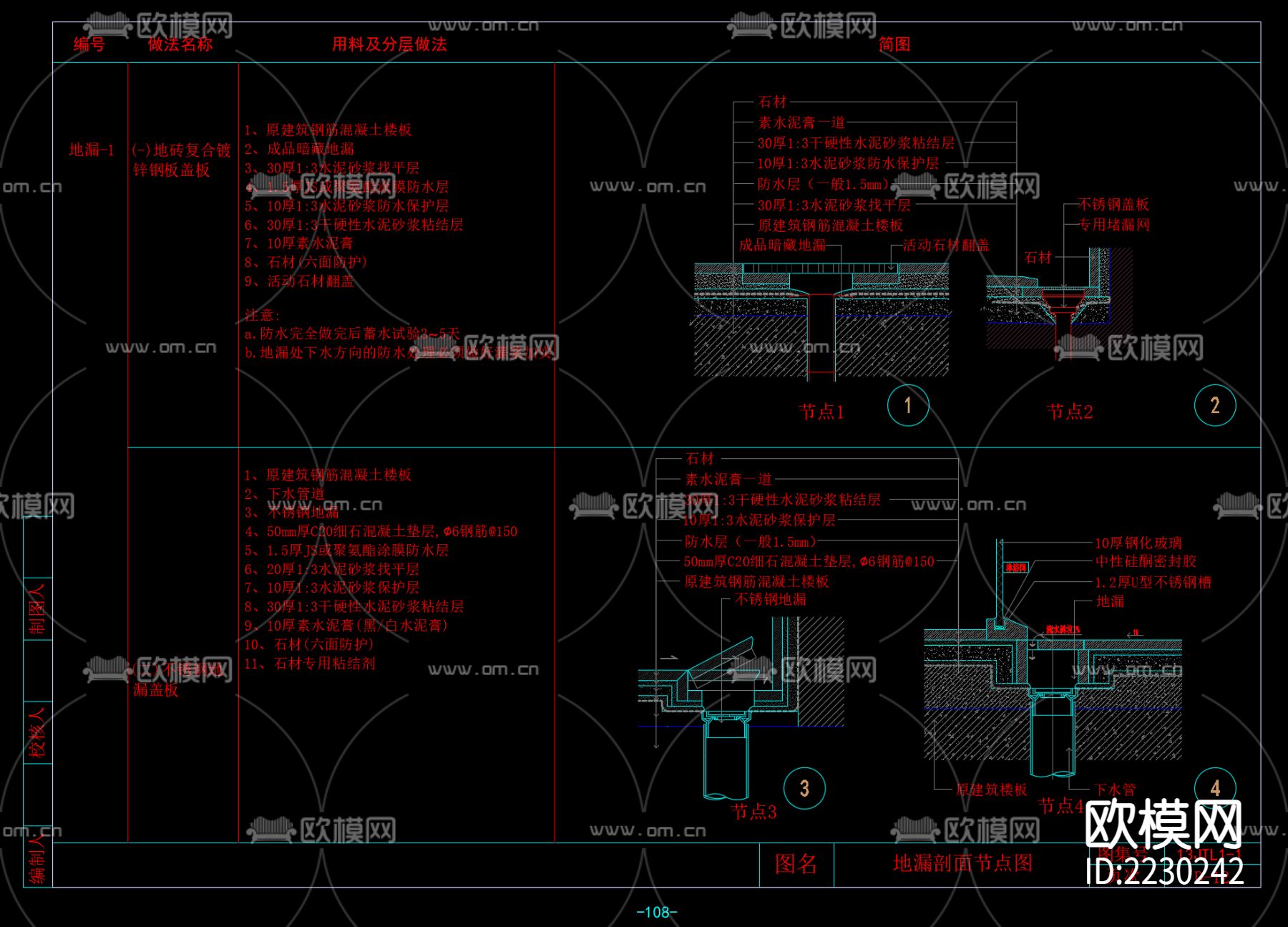 节点cad大样图下载（渲染图3）