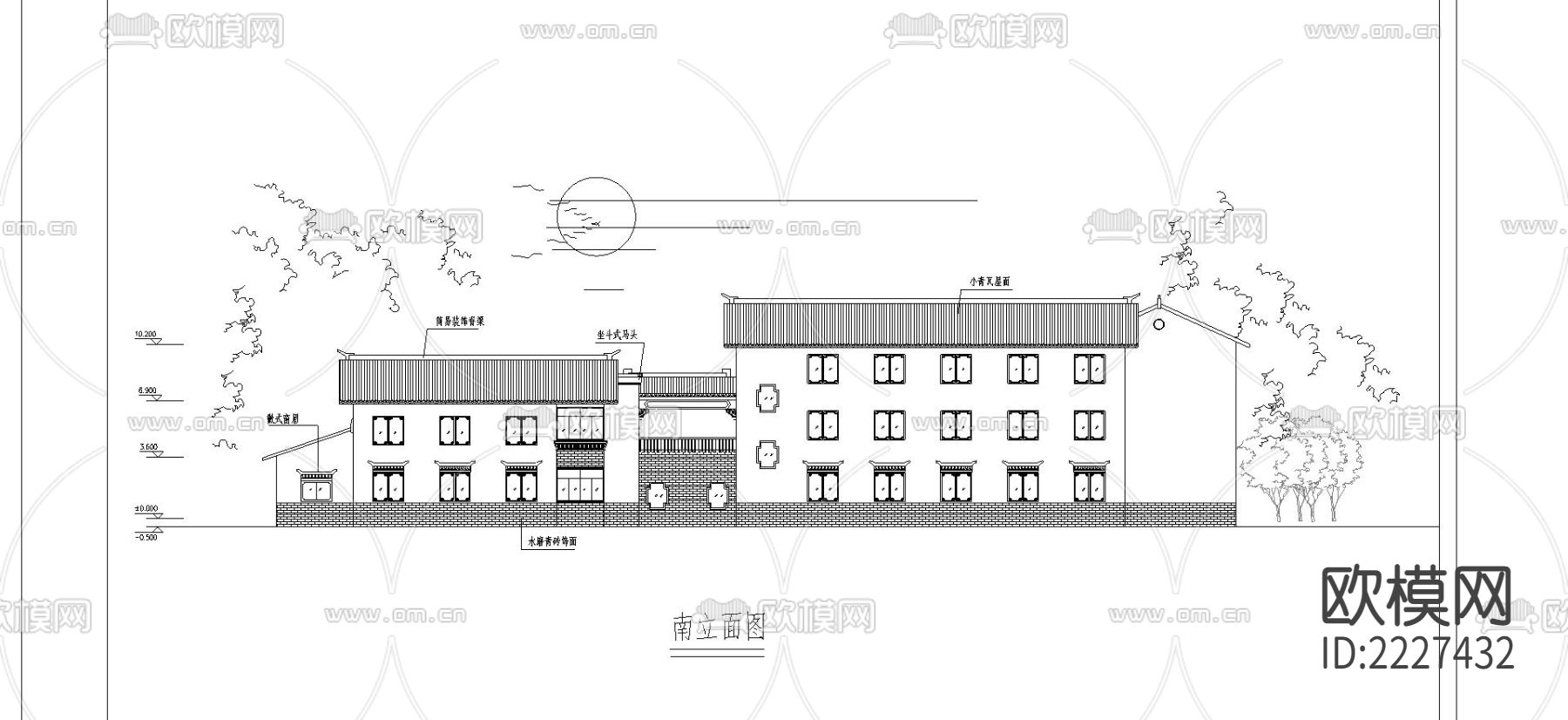锦云祥客栈CAD施工图下载（渲染图1）