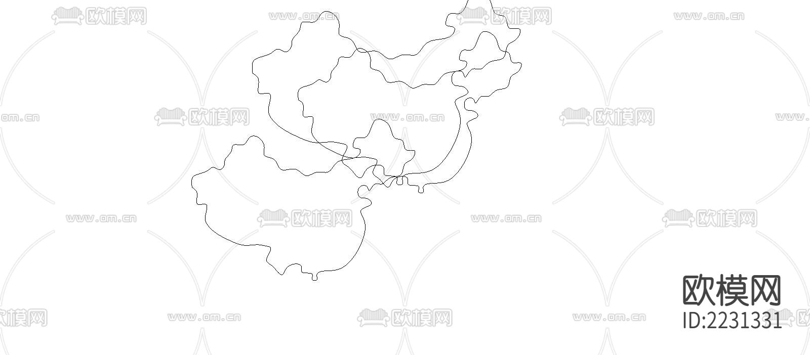 双层古式六角亭cad立面图下载（渲染图3）