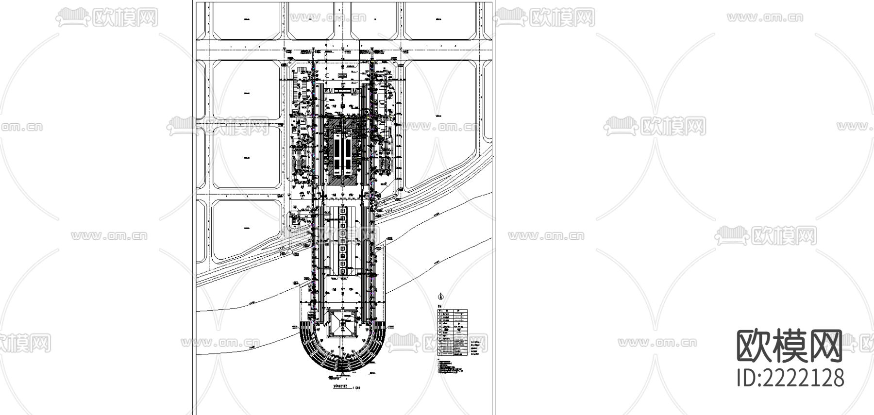 建施管线综合CAD总平面图下载（渲染图1）
