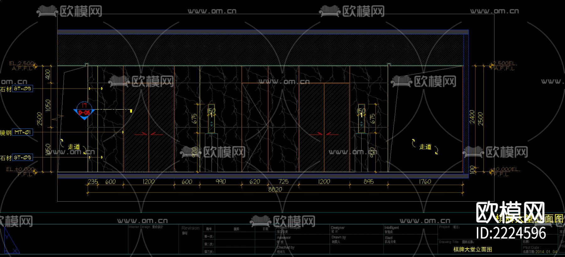 棋牌室cad平面图下载（渲染图7）