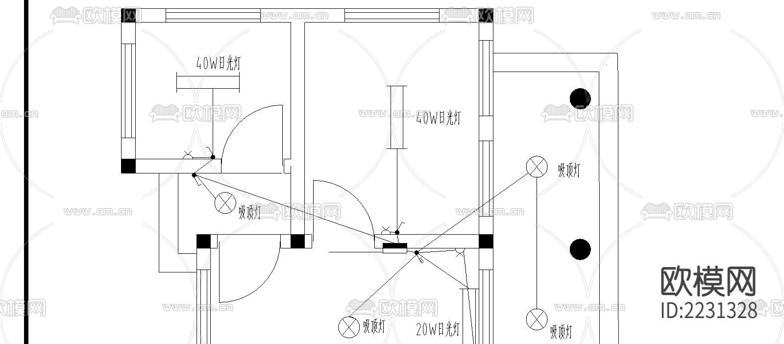 售票亭建筑cad施工图下载（渲染图5）