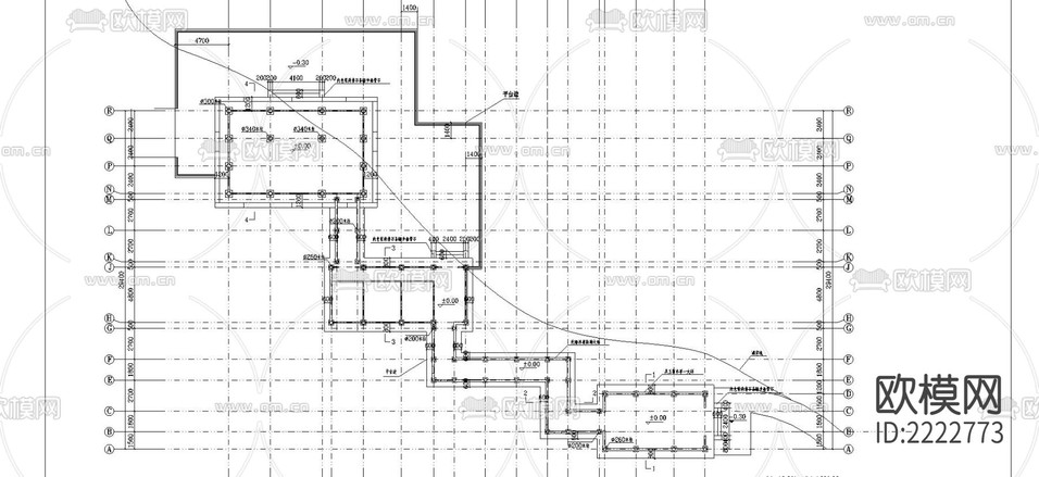 水榭建筑CAD施工圖下載(渲染圖2)