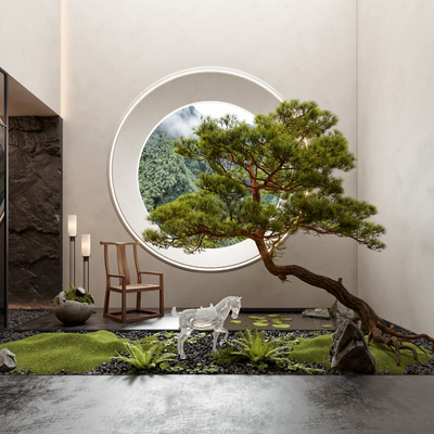 室内景观小品3d模型