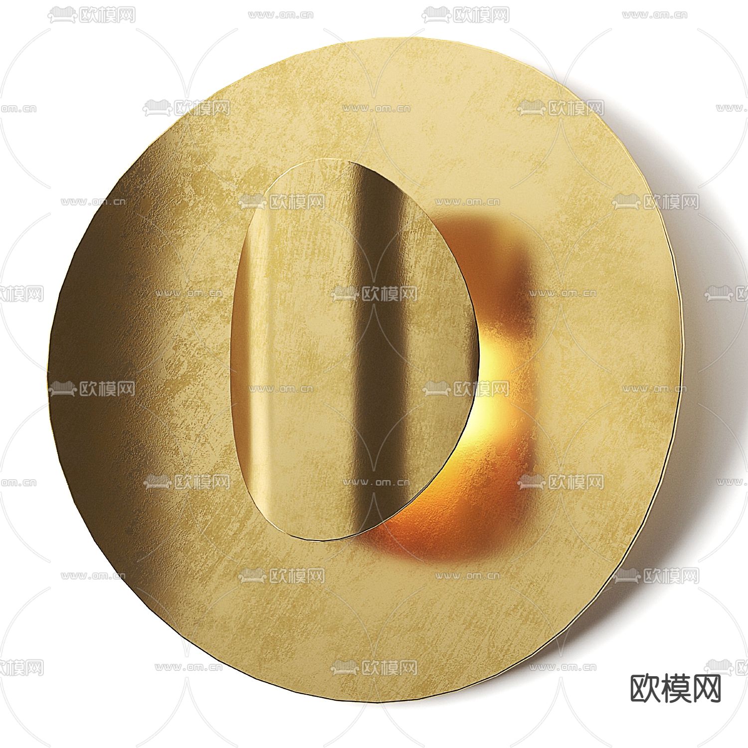 Cattelan Italia 现代圆形金属壁灯3d模型下载